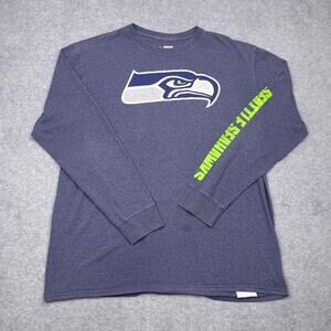 NFL Team Apparel Seattle Seahawks long sleeve t-shirt blue size XL